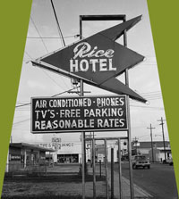 Rice Motel Sign